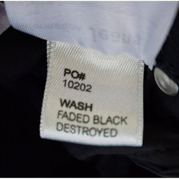 Reformation Jeans 24 Faded Black High Rise Ankle Skinny Stretch Destroyed - Picture 4 of 6